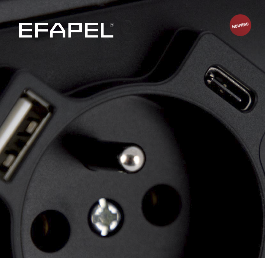 Prise de Courant Française avec USB A+C