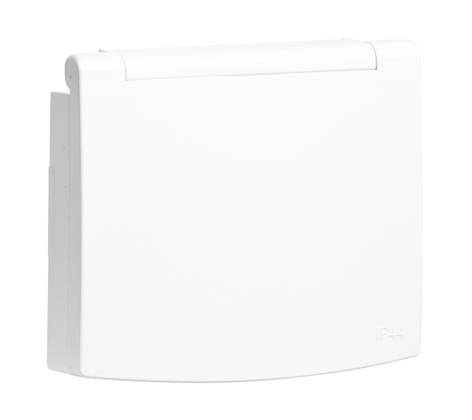 Enjoliveur pour  Prise de Courant Schuko avec Volet et Protection (IP44)