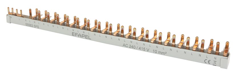 “U” Type Busbar / Flat 19 Modules 1P + N