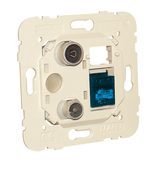 Toma Múltiple R - TV - RJ45 Cat. 6A UTP Estrella