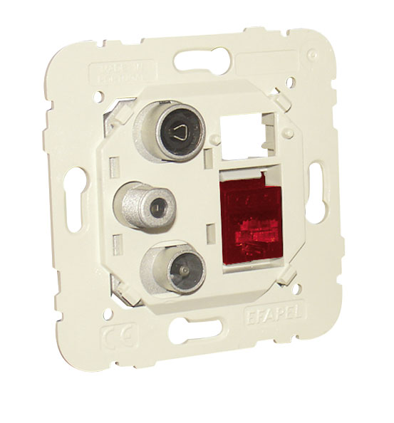 Toma Múltiple R - TV - SAT - RJ45 Cat. 6 UTP Estrella